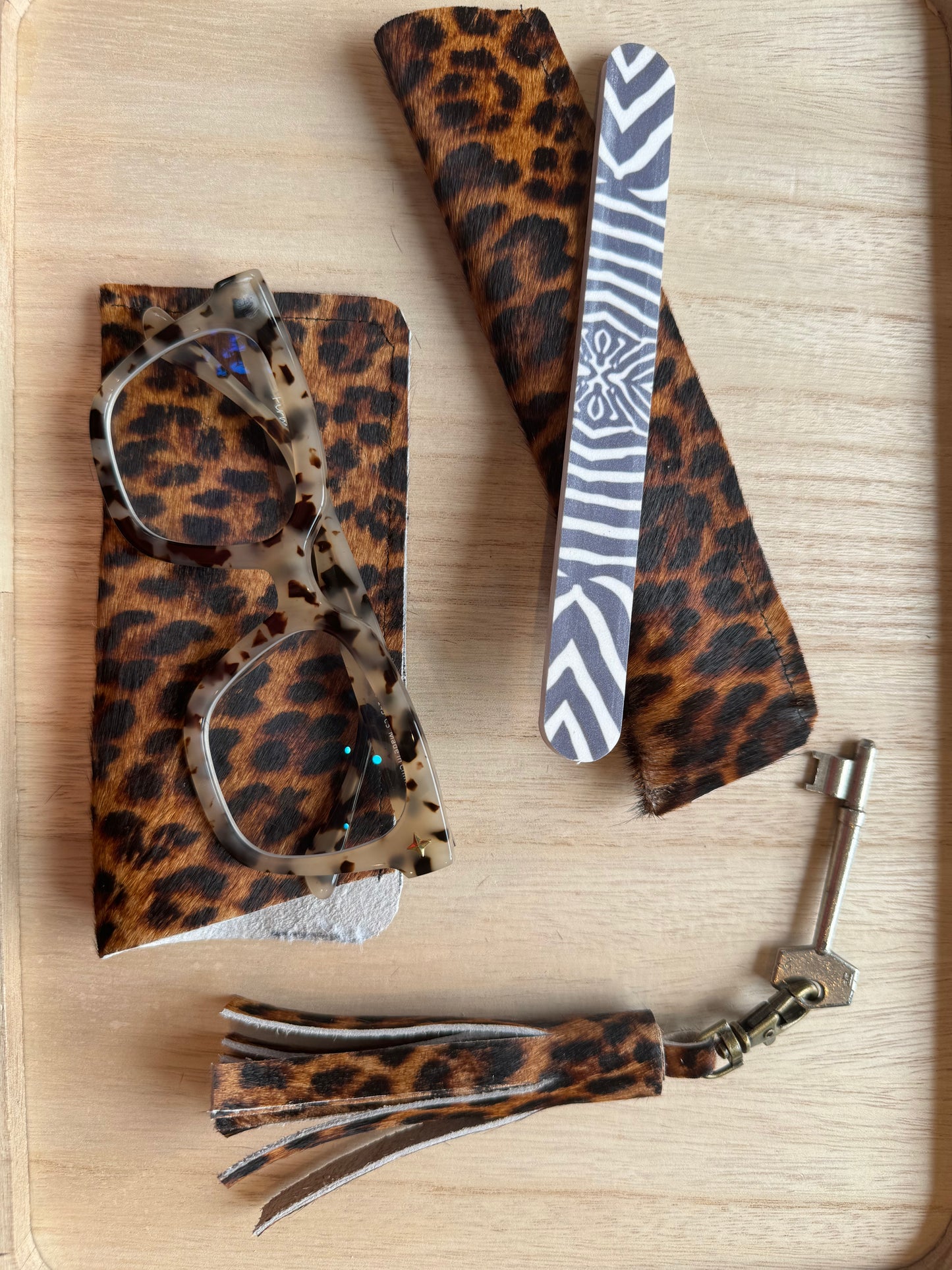 Leather Tassel Keyring