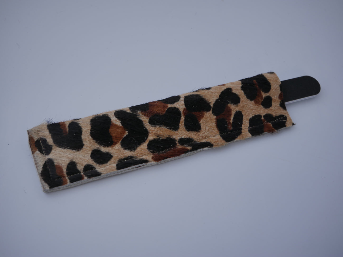 The Longleat Nail File case - hair on hide animal print