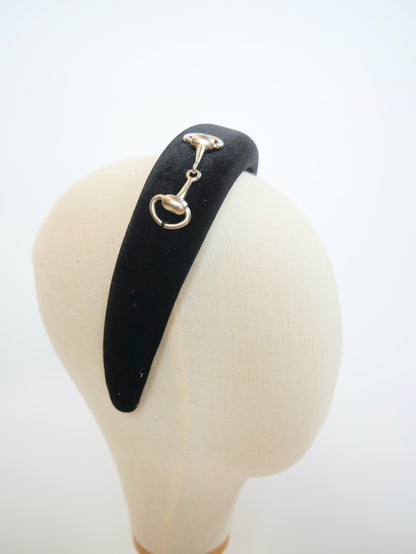 Halo velvet snaffle hairband